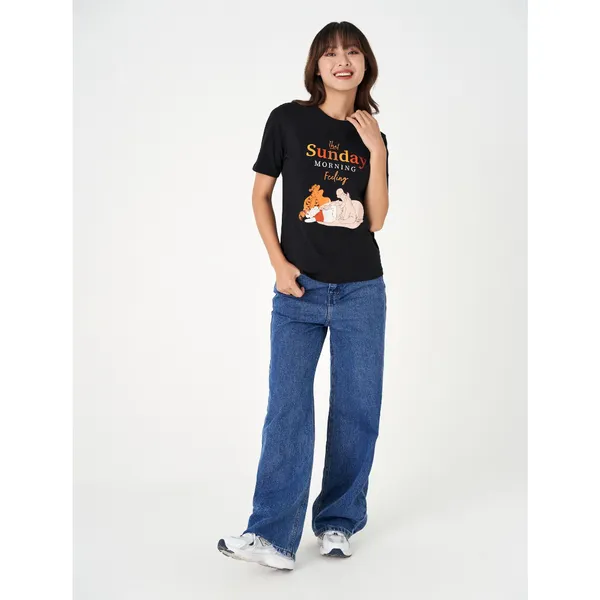 Áo phông nữ CANIFA in Winnie the Pooh chất liệu 100% cotton