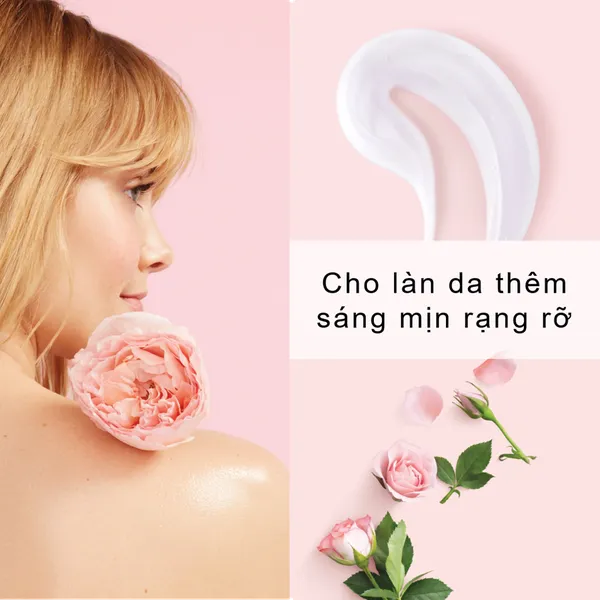Sữa Tắm Love Beauty & Planet Majestic Glow 400ml Làm Sáng Da Dưỡng Ẩm Từ Thiên Nhiên 100% Tinh Dầu Hoa Hồng Bulgaria