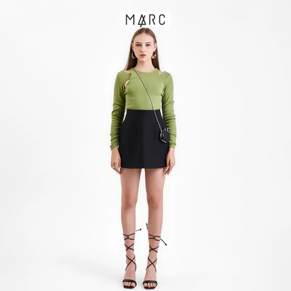Chân váy chữ A nữ MARC FASHION skort cơ bản 2 túi