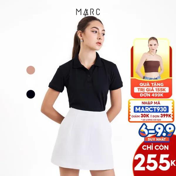 Chân váy chữ A nữ MARC FASHION skort cơ bản 2 túi
