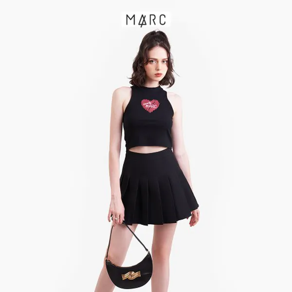 Chân váy mini tennis ngắn nữ MARC FASHION cơ bản xếp ly dáng xòe