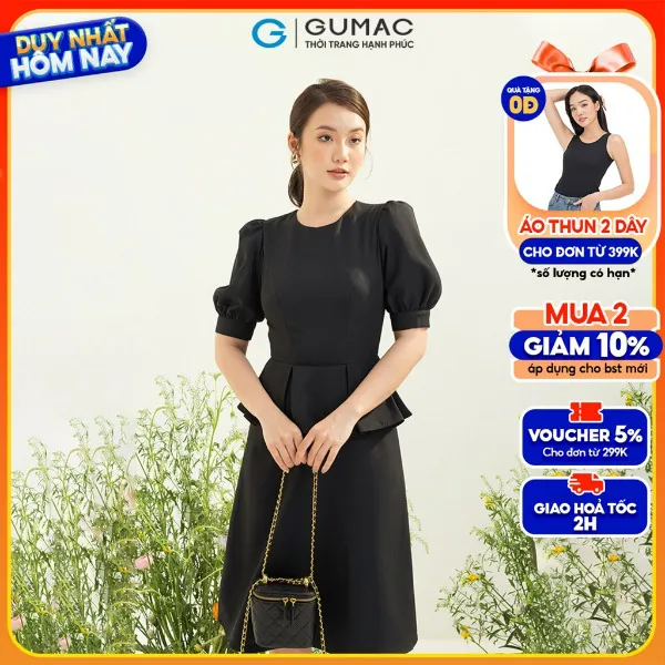 Đầm bèo phối eo thời trang GUMAC
