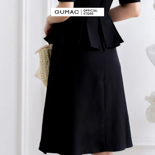 Đầm bèo phối eo thời trang GUMAC