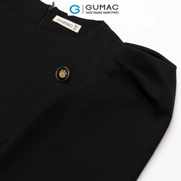 Đầm cổ thuyền tay nhún thời trang GUMAC