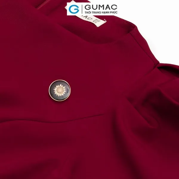 Đầm cổ thuyền tay nhún thời trang GUMAC