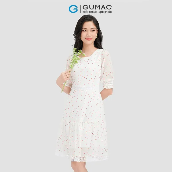 Đầm hoa tay lỡ GUMAC