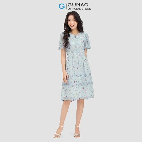 Đầm hoa xếp ly tùng