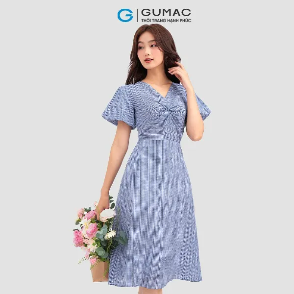 Đầm kiểu xoắn ngực thời trang GUMAC