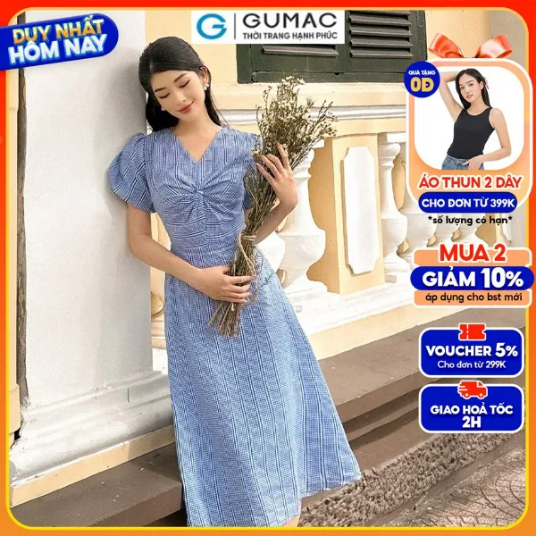 Đầm kiểu xoắn ngực thời trang GUMAC
