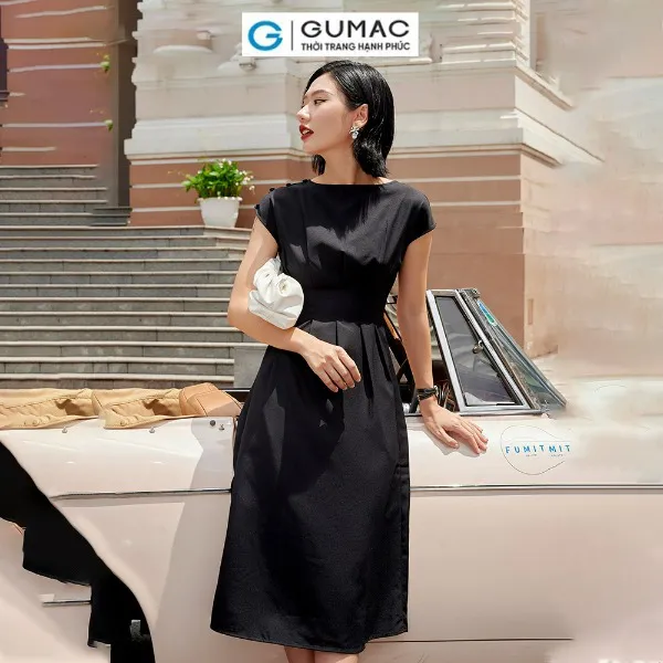 Đầm ly xếp eo