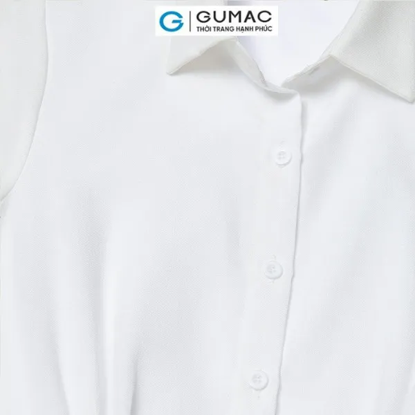 Đầm sơ mi thắt eo thời trang GUMAC