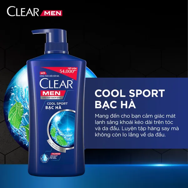 Dầu Gội Đầu cho nam Clear Men đánh bay gàu ngứa và vi khuẩn 630g