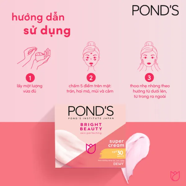 Combo Kem Dưỡng Da Pond's White Beauty Trắng Mịn Không Tỳ Vết Ngày Và Đêm (50g x 2)