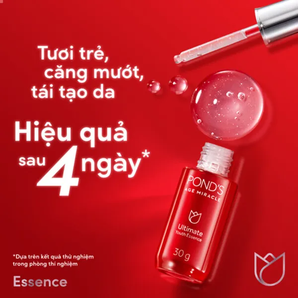 Serum tinh chất dưỡng sáng mờ đốm nâu POND'S Age Miracle Ultimate Youth với Vitamin C HA Collagen 30g