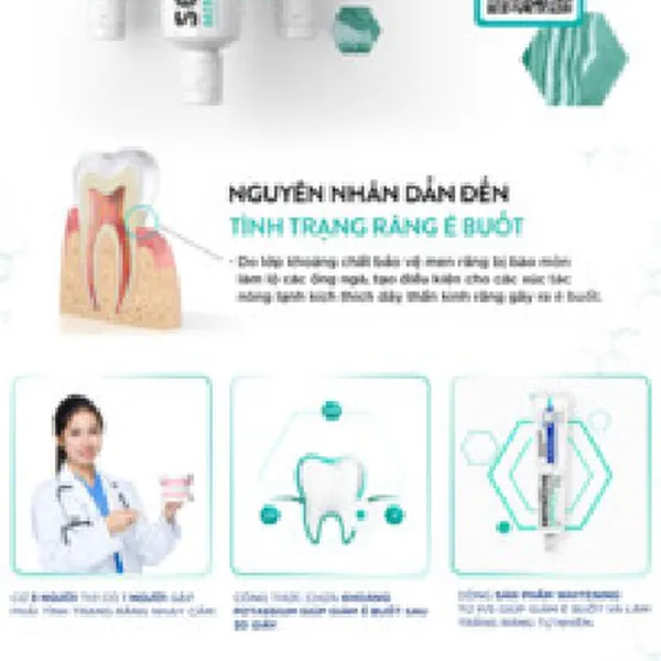 Bộ 3 Hộp Kem đánh răng P/S giảm ê buốt sau 30 giây Sensitive Mineral Expert Whitening với tác động từ khoáng 100g