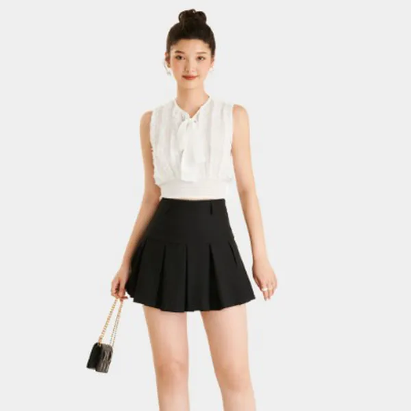 Váy mini xếp li lưng liền MARC FASHION