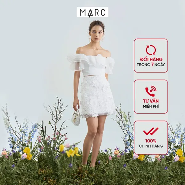 Váy ren nữ MARC FASHION hoa 3D mini form A