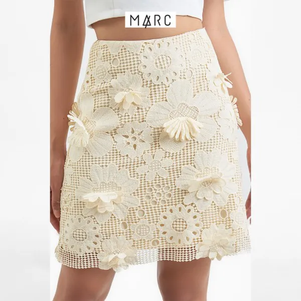 Váy ren nữ MARC FASHION hoa 3D mini form A