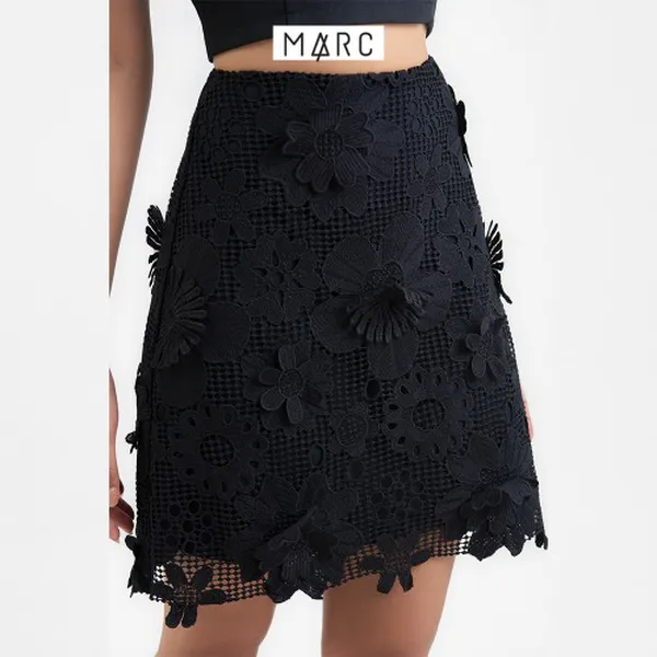 Váy ren nữ MARC FASHION hoa 3D mini form A