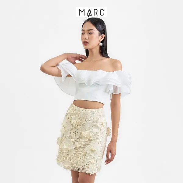 Váy ren nữ MARC FASHION hoa 3D mini form A