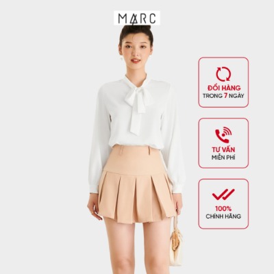 Váy mini xếp li lưng liền MARC FASHION Váy mini xếp li lưng liền MARC FASHION
