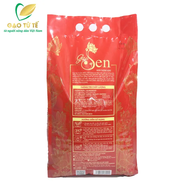 GẠO SEN ĐỎ - TÚI 5KG