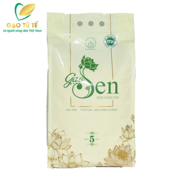 GẠO SEN TRẮNG - TÚI 5KG