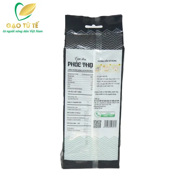 GẠO ĐEN PHÚC THỌ - TÚI 1KG