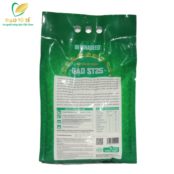 GẠO ST 25 - VINASEED TÚI 5KG