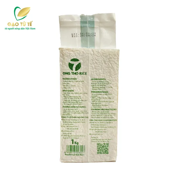 GẠO XÁT DỐI ST25 - TÚI 1KG