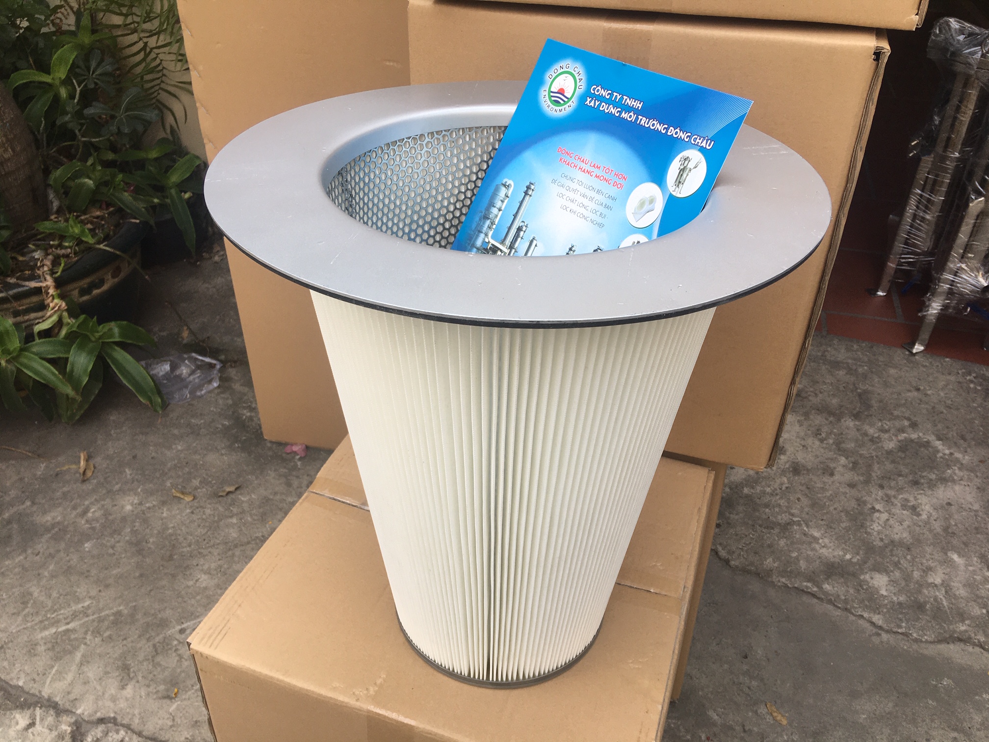 Hình chóp có vành Phin lõi lọc bụi PE làm theo yêu cầu giá rẻ