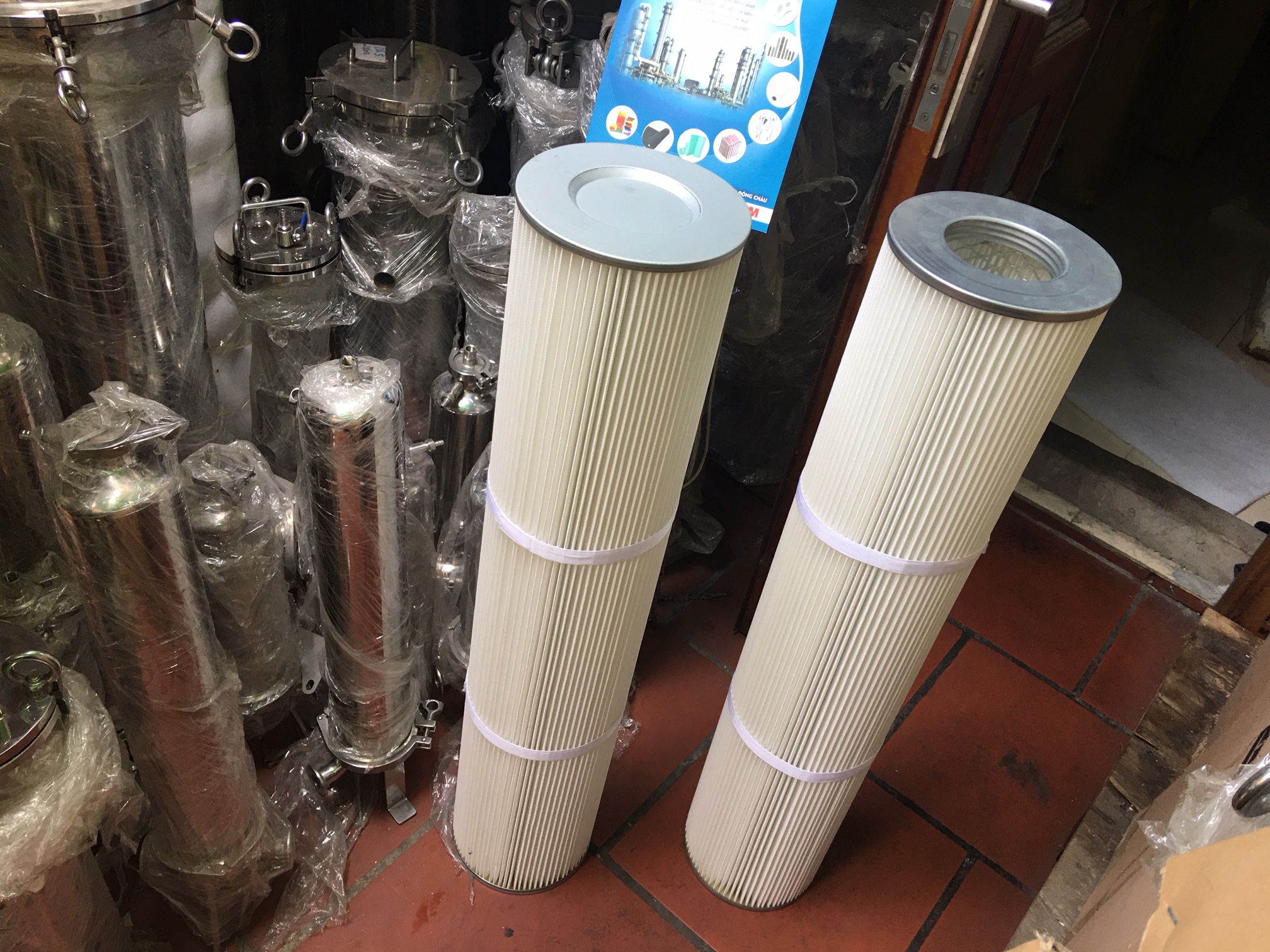 Lõi lọc bụi pe kết nối ren trong làm theo yêu cầu chi tiết