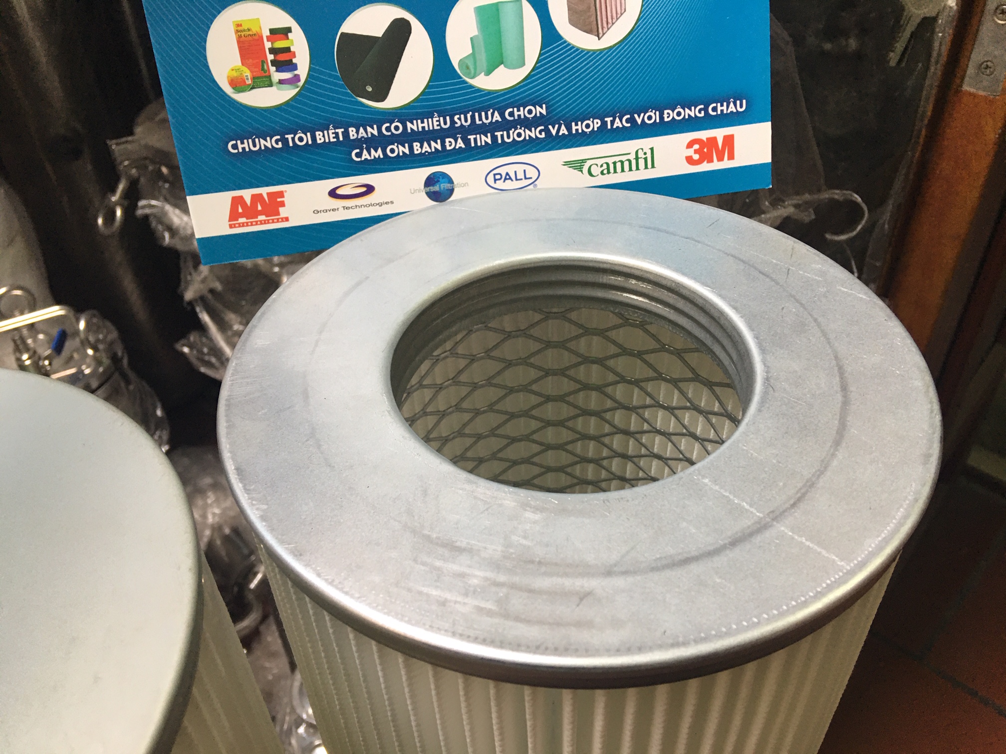 Lõi lọc bụi pe kết nối ren trong với cấu tạo chi tiết