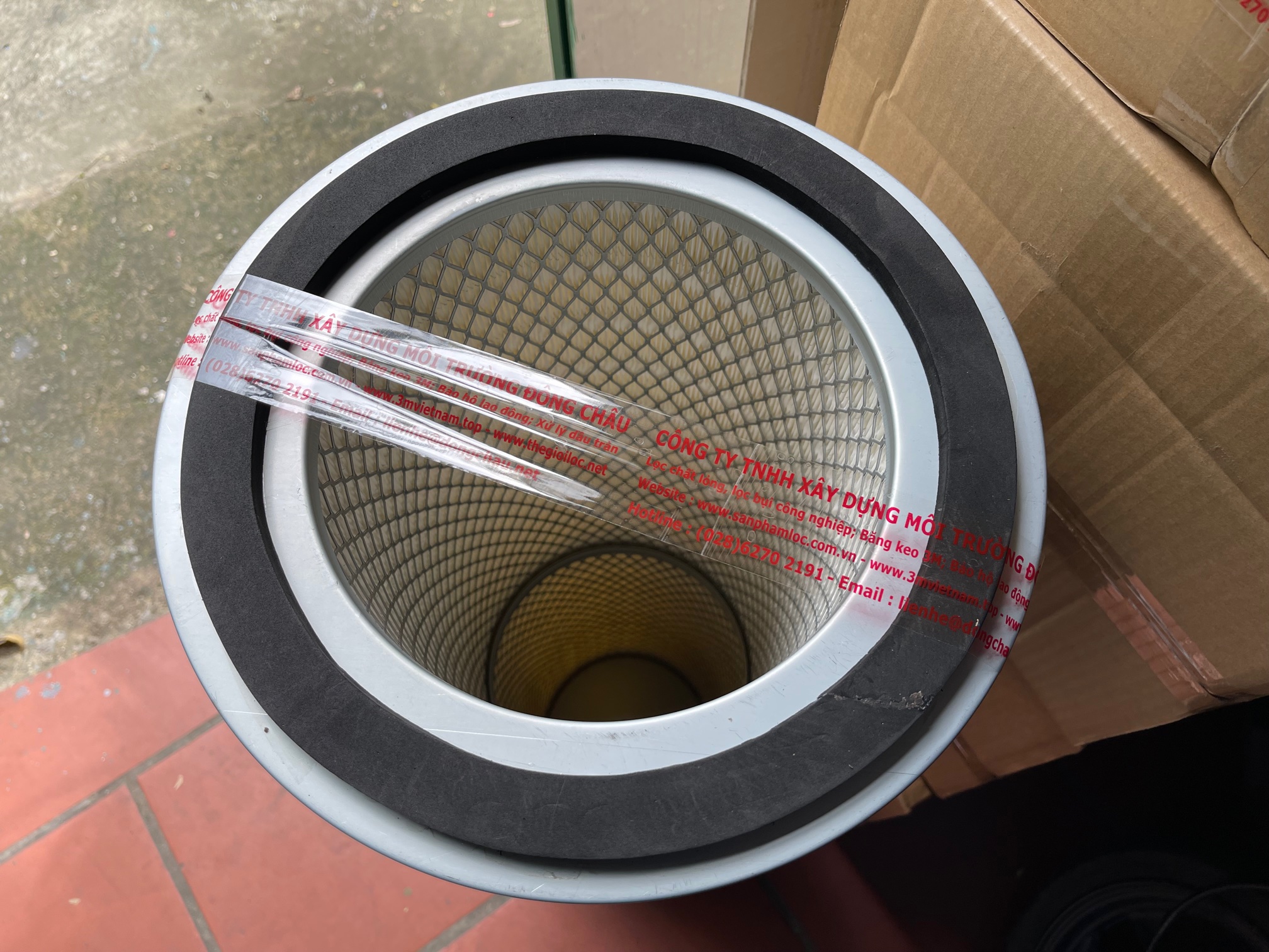 Nối 2 đoạn Phin lọc bụi Cellulozo