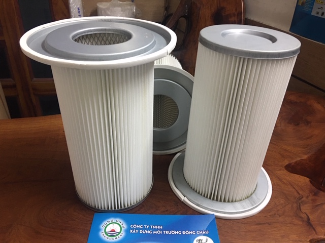 Phin lõi lọc khí có vành mâm chất liệu giấy Polyester loại tốt