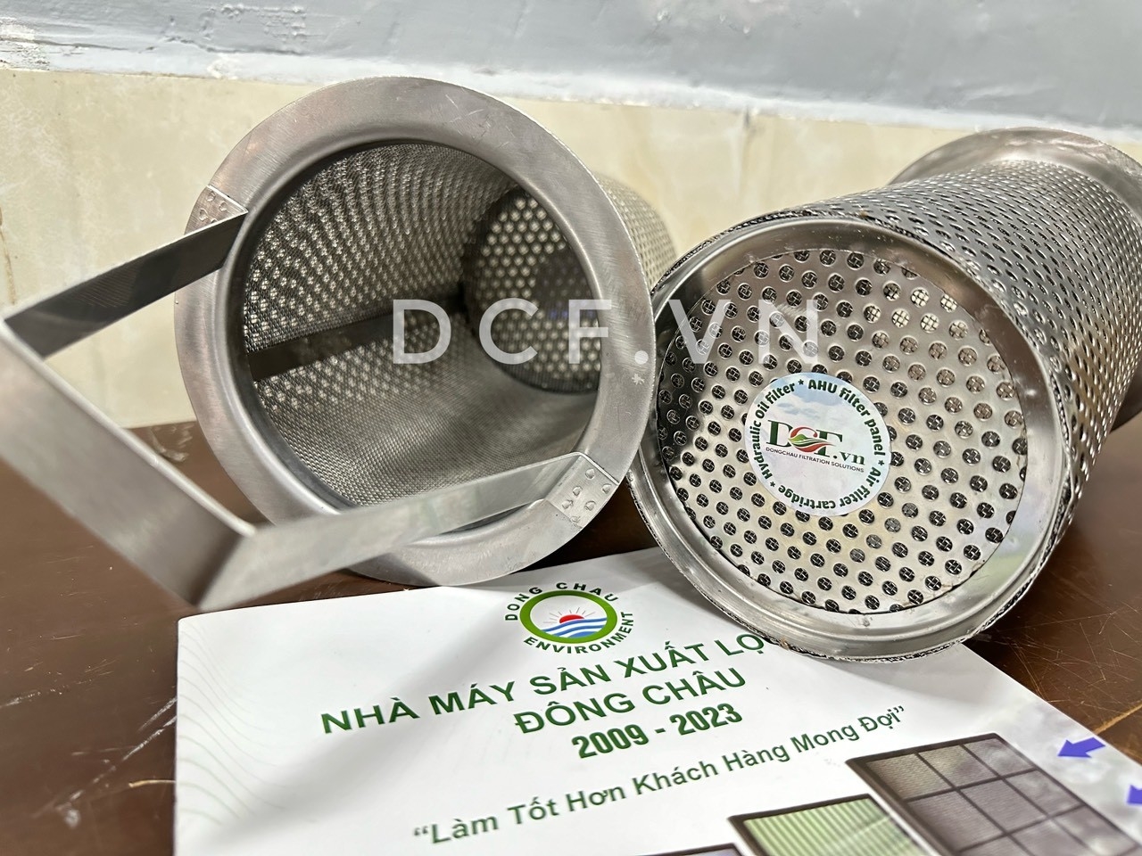 Rổ lọc inox có quai xách