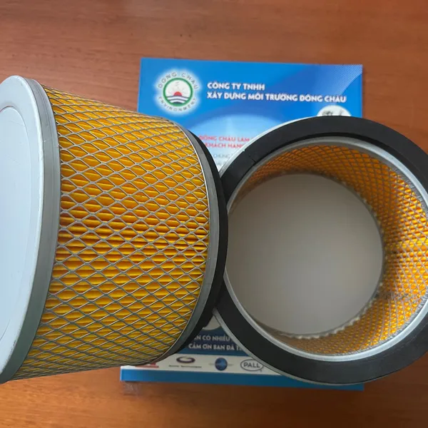 Giấy cellulose vàng Lõi lọc bụi đáy bằng