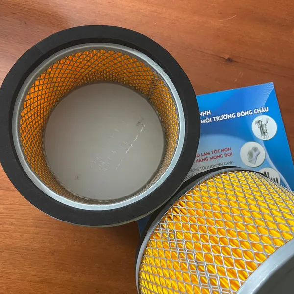 Giấy cellulose vàng Lõi lọc bụi đáy bằng