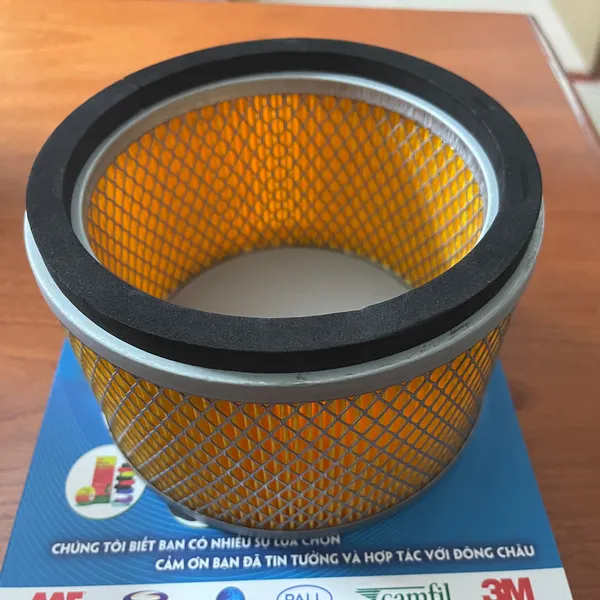 Giấy cellulose vàng Lõi lọc bụi đáy bằng