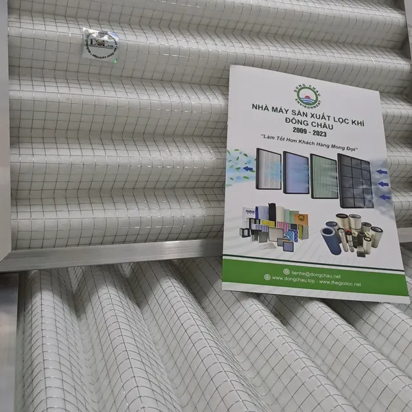 Sản xuất khung lọc bụi thô lưới inox vuông gợn sóng