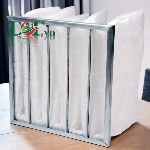 DCF Sản xuất khung lọc túi F5 Medium màu trắng