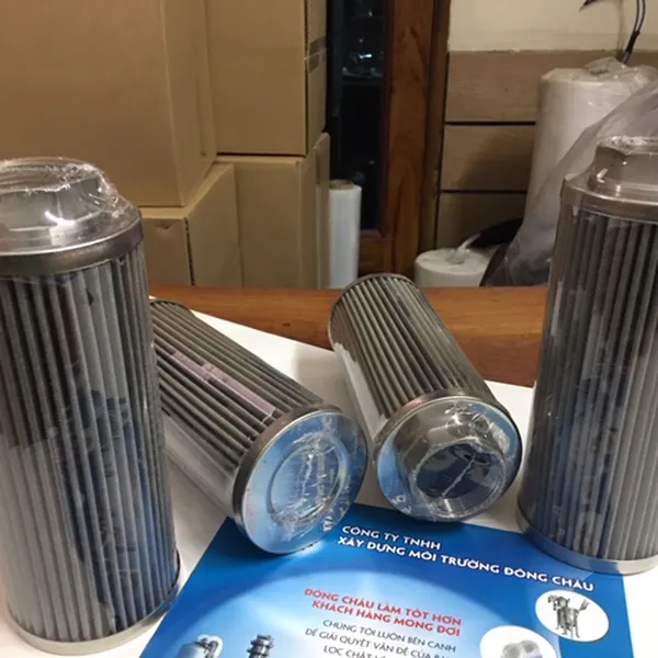 Lọc dầu thủy lực động cơ bằng lõi inox xếp nếp