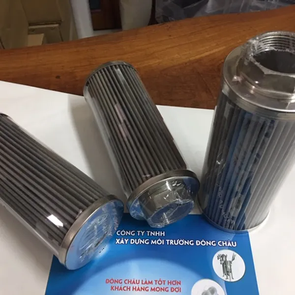 Lọc dầu thủy lực động cơ bằng lõi inox xếp nếp