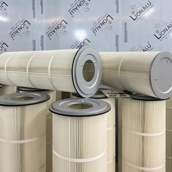 Lõi lọc bụi PE có vành tròn ngấn