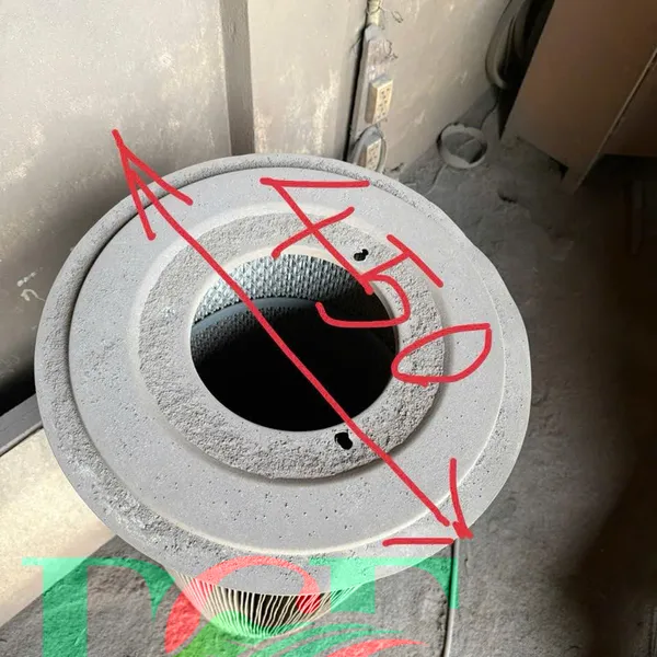 Lõi lọc bụi PE có vành tròn ngấn
