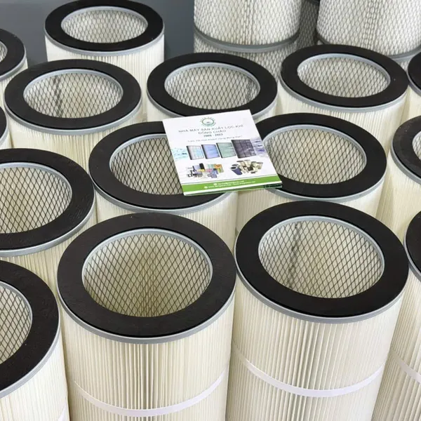 Lõi Lọc Bụi PE Hai Đầu Hở Có Lưới Bên Trong