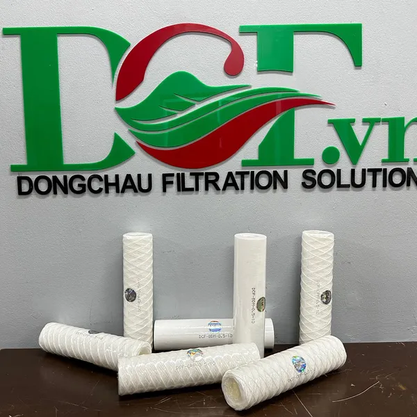 Lõi lọc sợi quấn 10 inch DCF sản xuất