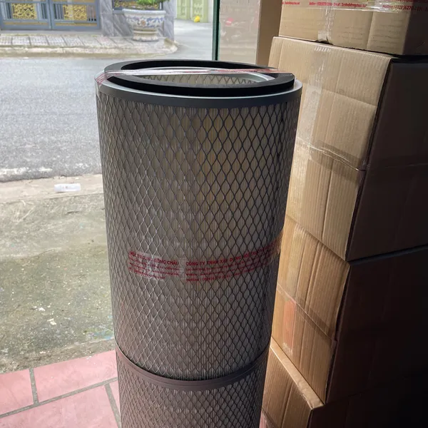 Nối 2 đoạn Phin lọc bụi Cellulozo