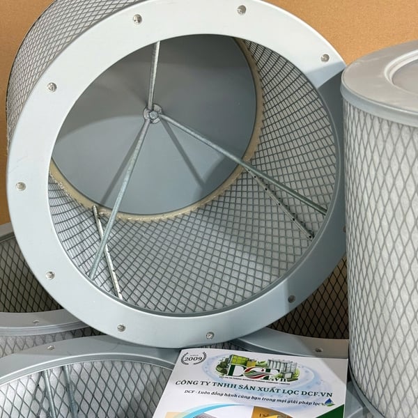 Phin lọc bụi bông G4 dạng trụ 2 mặt lưới