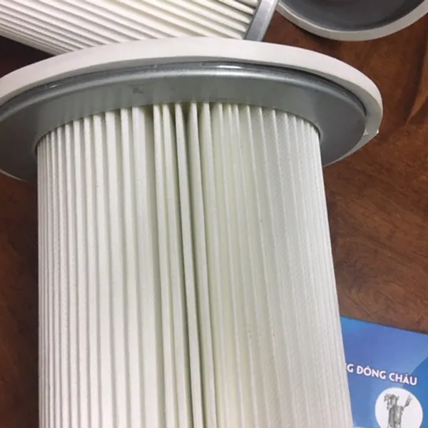 Phin lõi lọc khí có vành mâm chất liệu giấy Polyester